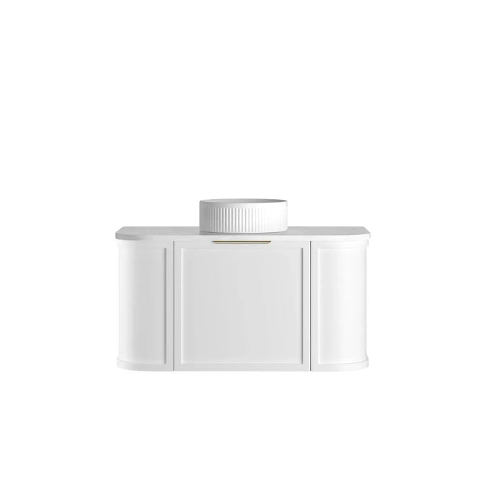 Hampshire Wall Hung Curve Vanity with stone top Otti Australia