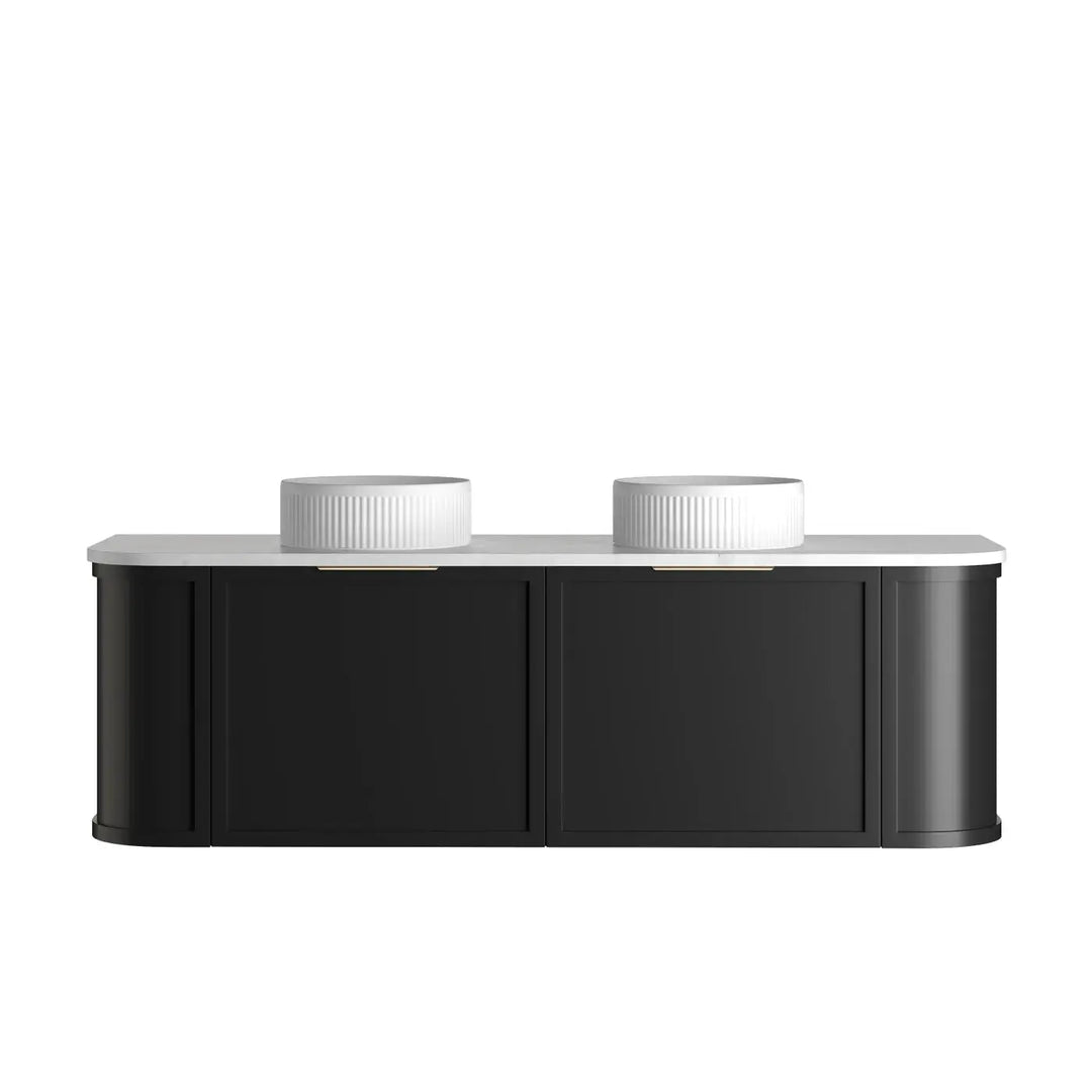Hampshire Wall Hung Curve Vanity with stone top Otti Australia