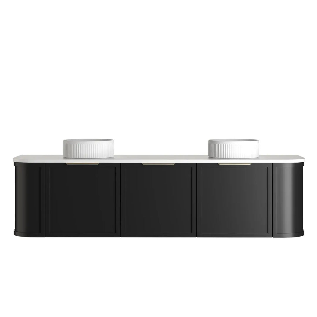 Hampshire Wall Hung Curve Vanity with stone top Otti Australia