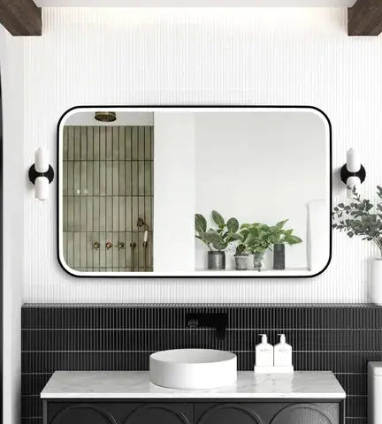 Newport LED soft square shaped mirror Otti Australia