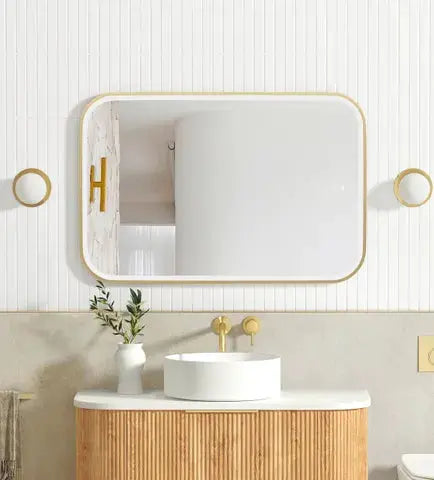 Newport LED soft square shaped mirror Otti Australia