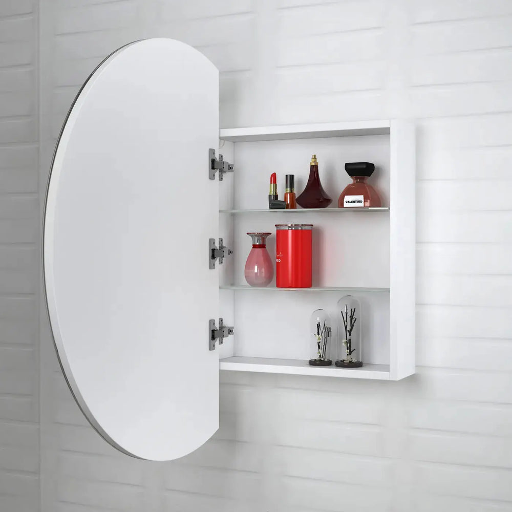 LED London 800mm White Shaving Cabinet Otti Australia