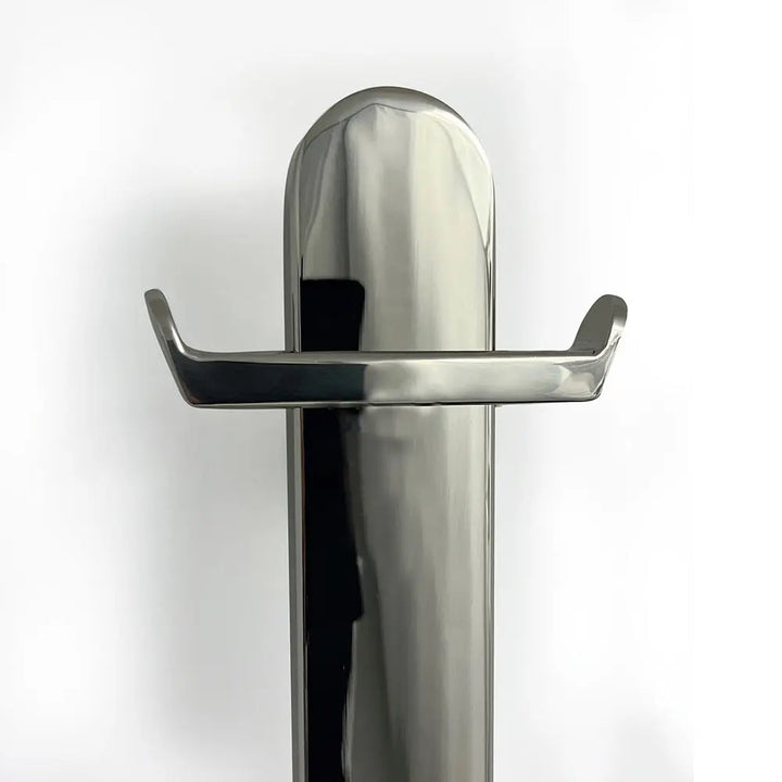 HEATED VERTICAL FLAT BAR TOWEL RAIL 50 X 930MM Radiant Heating
