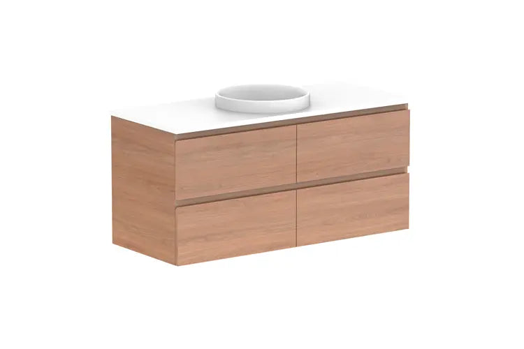 Glacier Full Depth, All Drawer Vanity with stone top LITE model ADP