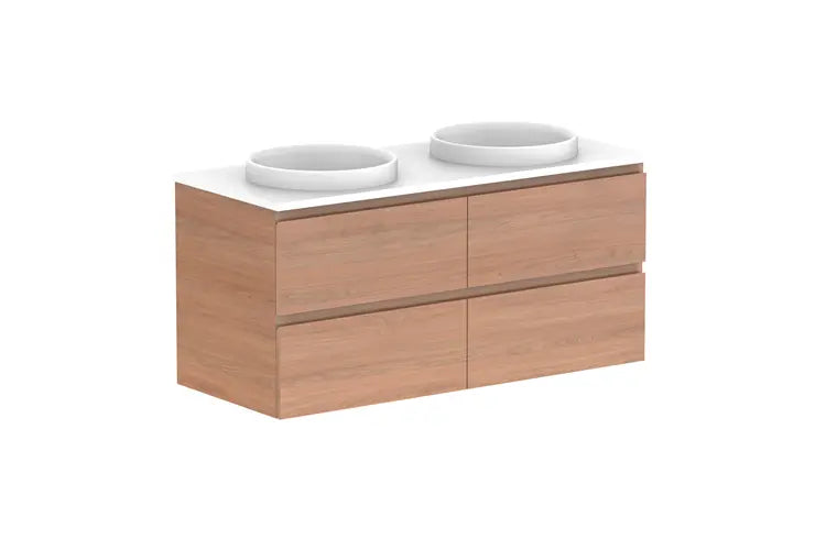 Glacier Full Depth, All Drawer Vanity with stone top LITE model ADP