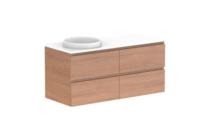 Glacier Full Depth, All Drawer Vanity with stone top LITE model ADP