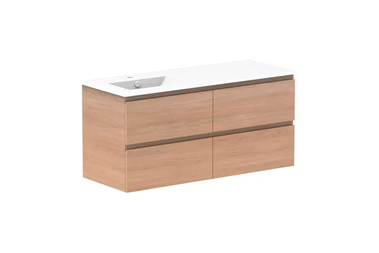 Glacier Full Depth, All Drawer Vanity with ceramic top LITE model ADP