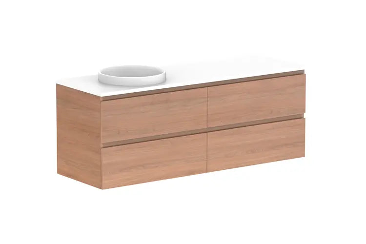 Glacier Full Depth, All Drawer Vanity with stone top LITE model ADP