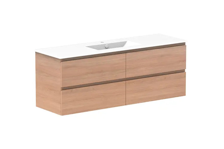 Glacier Full Depth, All Drawer Vanity with ceramic top LITE model ADP