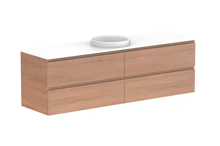 Glacier Full Depth, All Drawer Vanity with stone top LITE model ADP