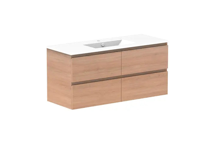 Glacier Full Depth, All Drawer Vanity with ceramic top LITE model ADP
