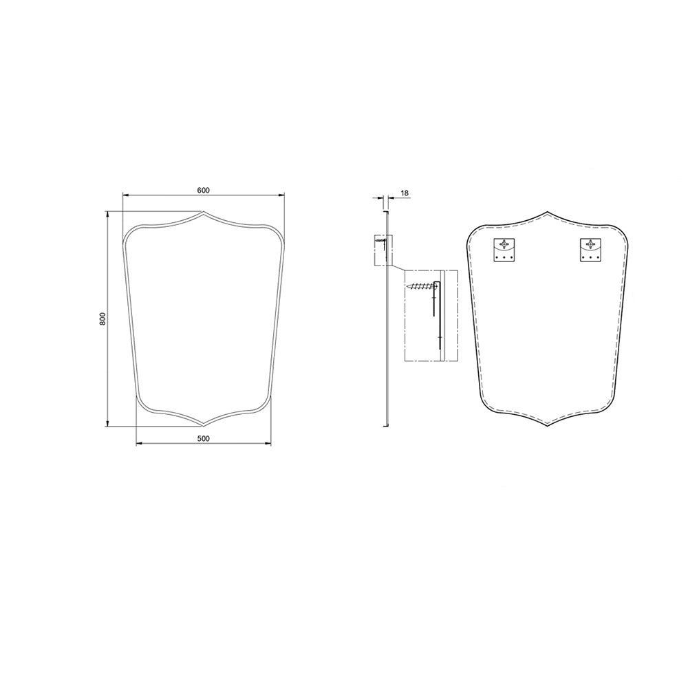 Mayer Shield Mirror 80x50