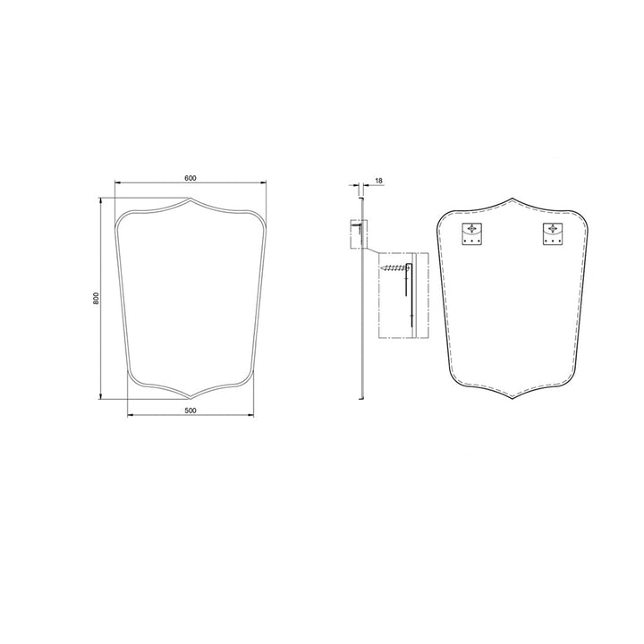 Mayer Shield Mirror 80x50