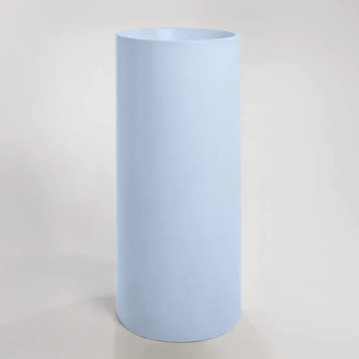 Concrete Polished Full Height Round Pedestal Basin Sticks and Stone Co