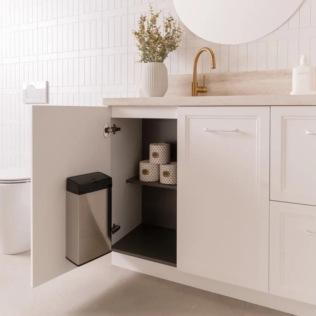 Mabel Ensuite (390mm depth) Door &amp; Drawer Vanity with stone top - wall hung or freestanding ADP