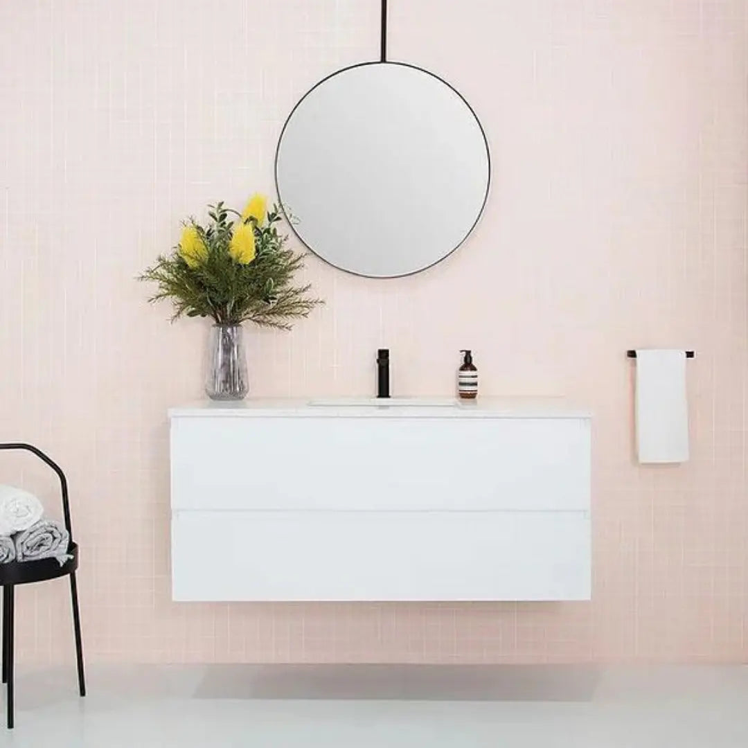 Glacier Full Depth, All Drawer Vanity with stone top LITE model ADP