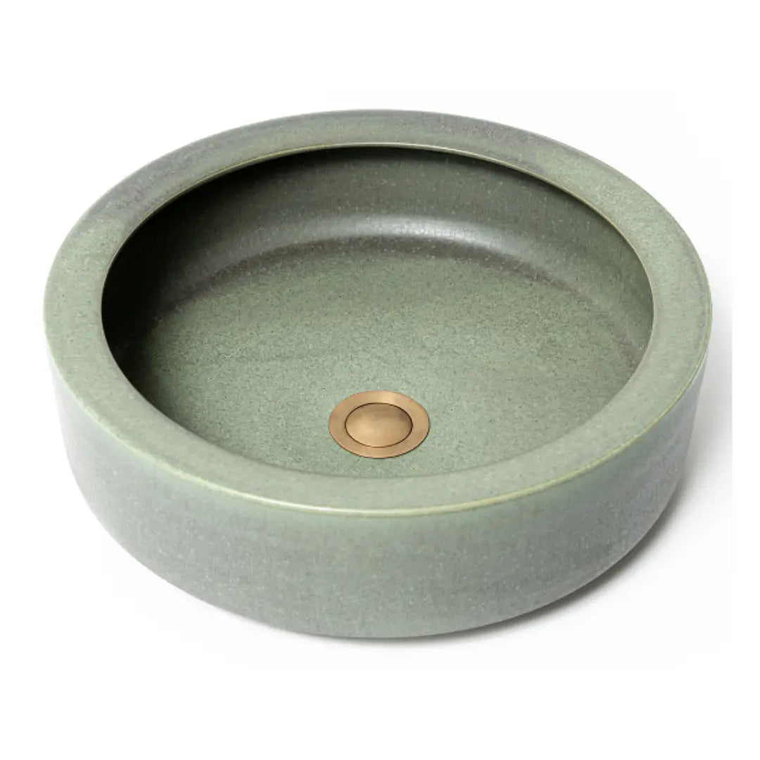 Classic Series "Lichen" Ceramic Basin Lindsey Wherrett Ceramics