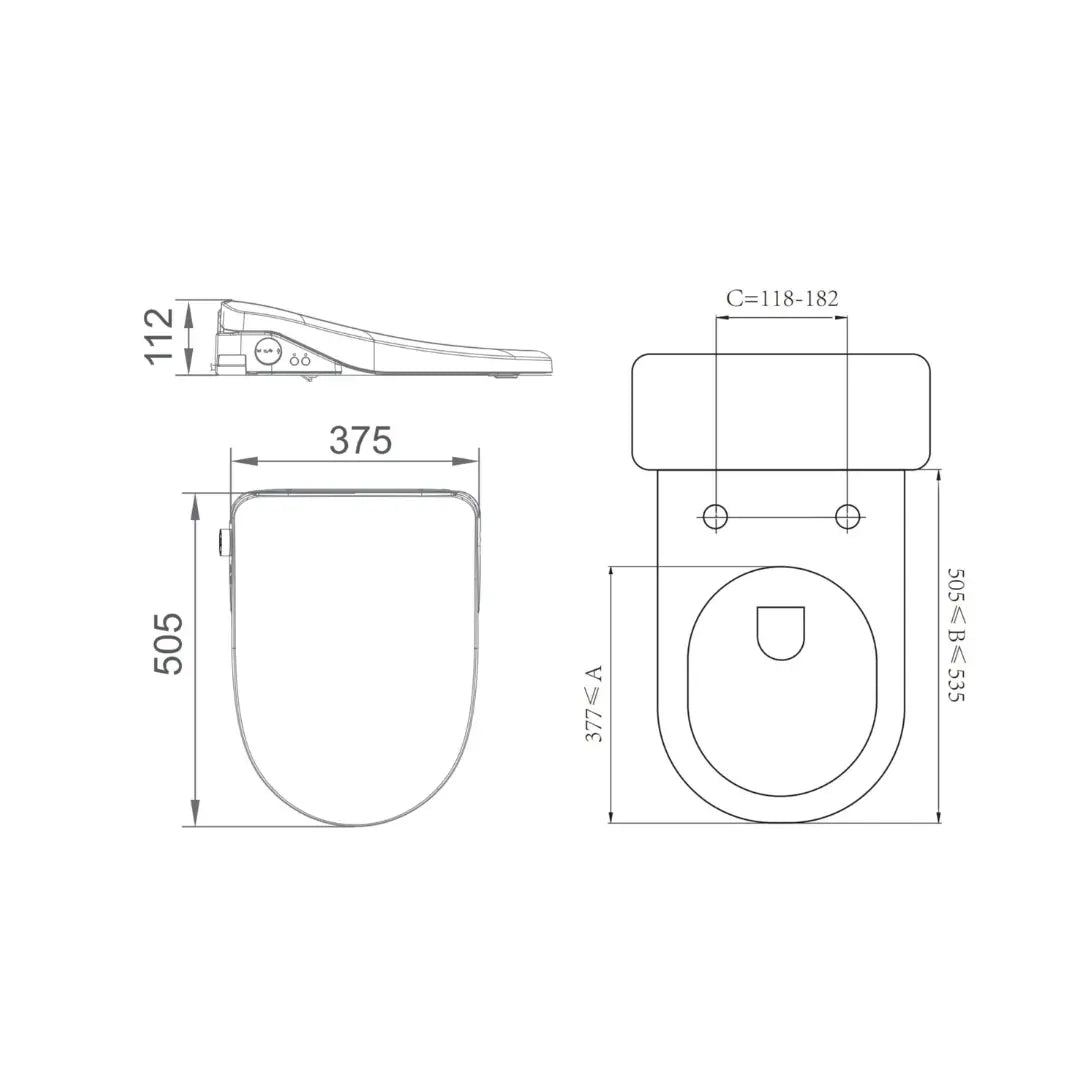 Catania Standard Bidet Seat Alex Group Aus
