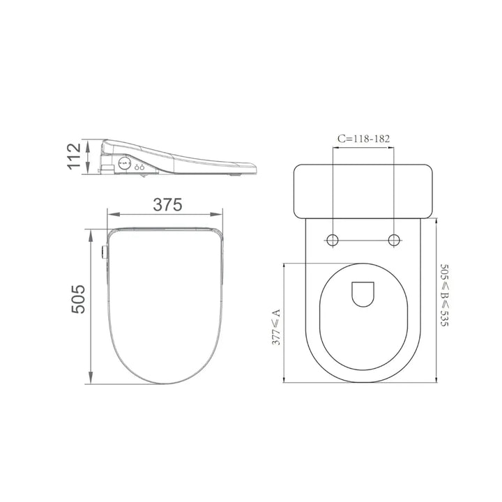 Catania Standard Bidet Seat Alex Group Aus