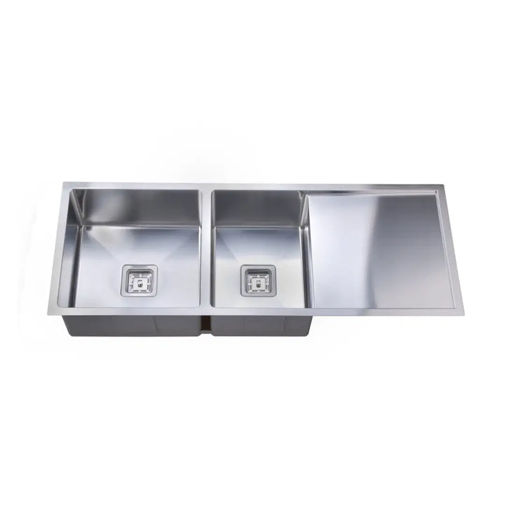 QUBIX400D 1 &amp; 3/4 Square Bowl Sink with Drainer Suprema