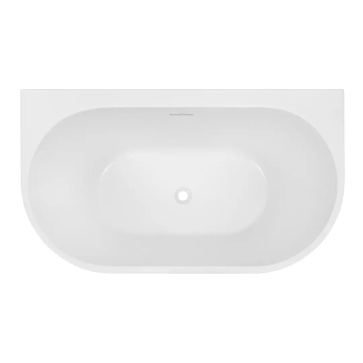 Alegra 1400 Back-To-Wall Freestanding Bath with Integrated Overflow Decina