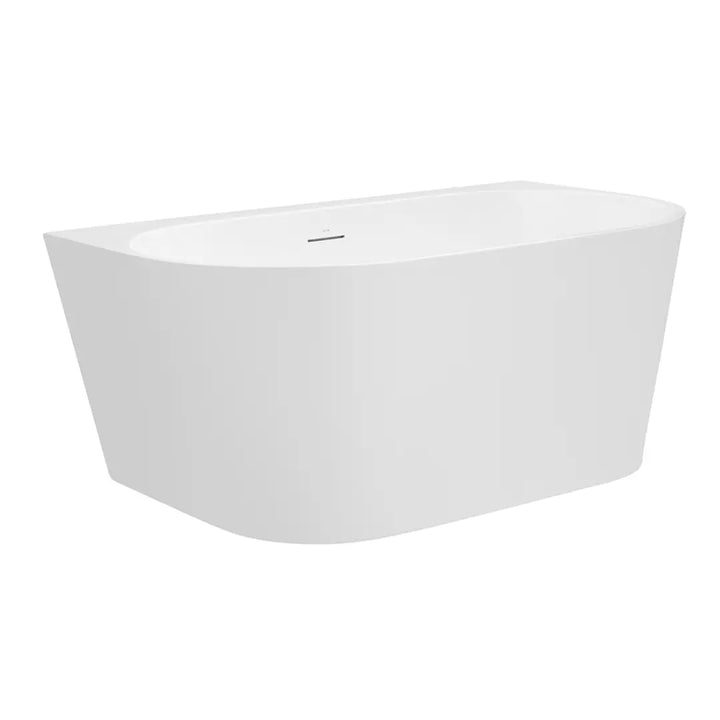 Alegra 1400 Back-To-Wall Freestanding Bath with Integrated Overflow Decina