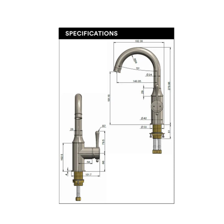 Harrington Tall Basin Mixer Meir