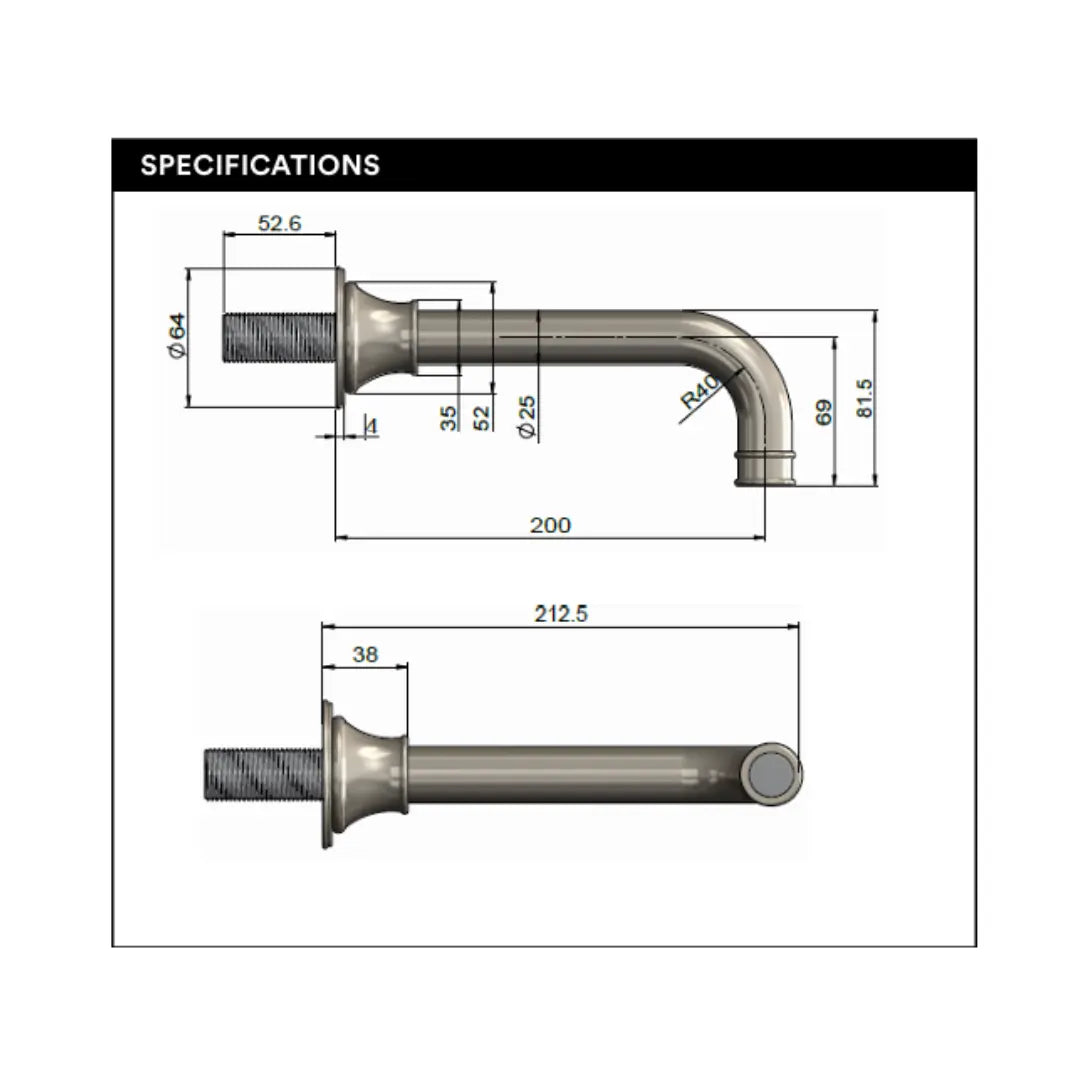 Harrington Wall Spout Meir