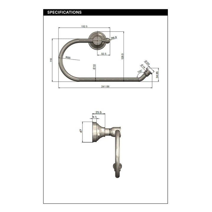 Harrington Guest Towel Rail Meir