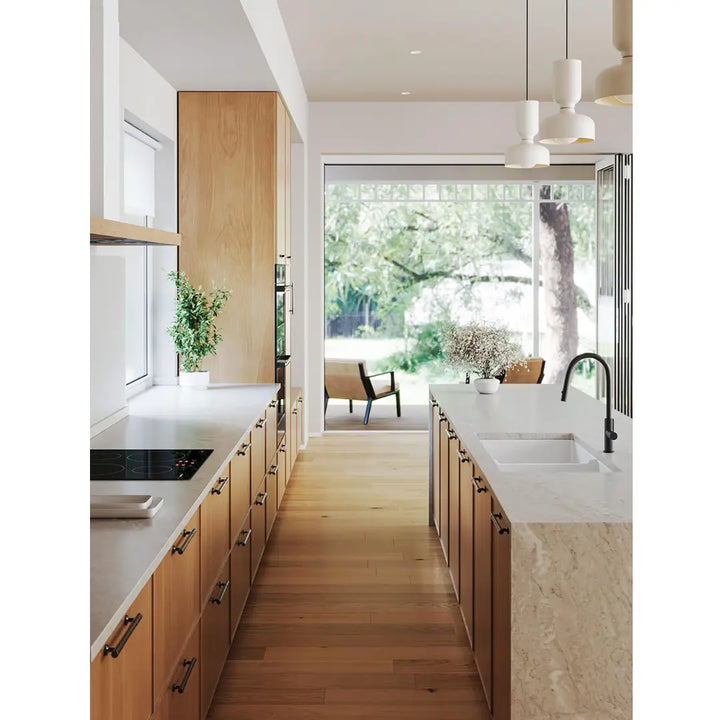Cuisine 93 x 48 One and a Half Bowl Inset / Undermount Fine Fireclay Gloss White Sink Turner Hastings