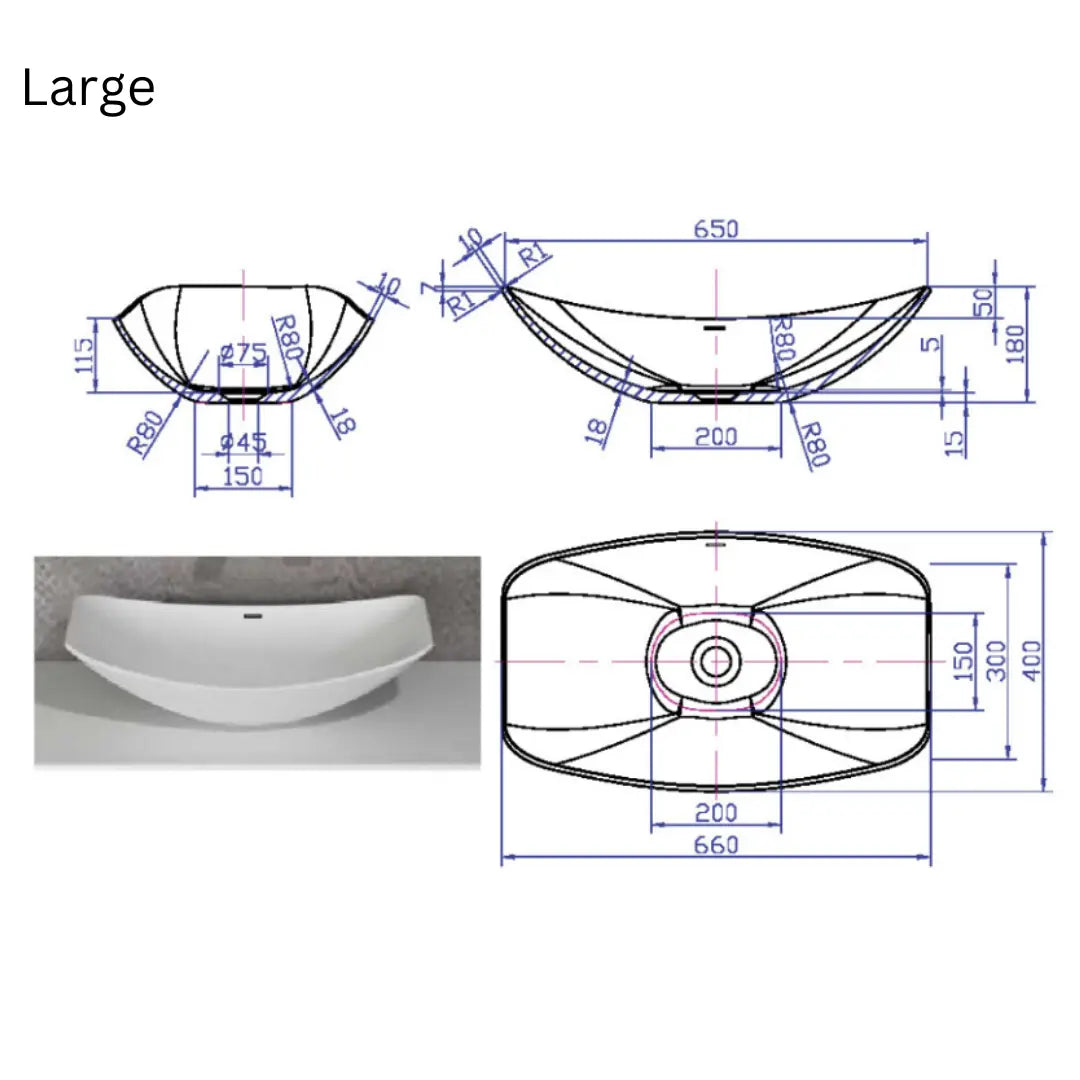 Hammock Above Counter Vessel Basin The Hammock Bath Company