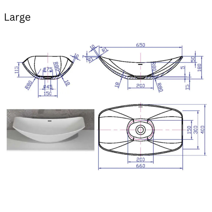 Hammock Above Counter Vessel Basin The Hammock Bath Company