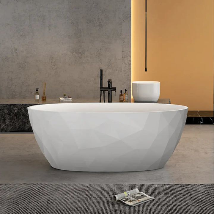 Leila Diamante Freestanding acrylic Bath matte white 1700mm BNK