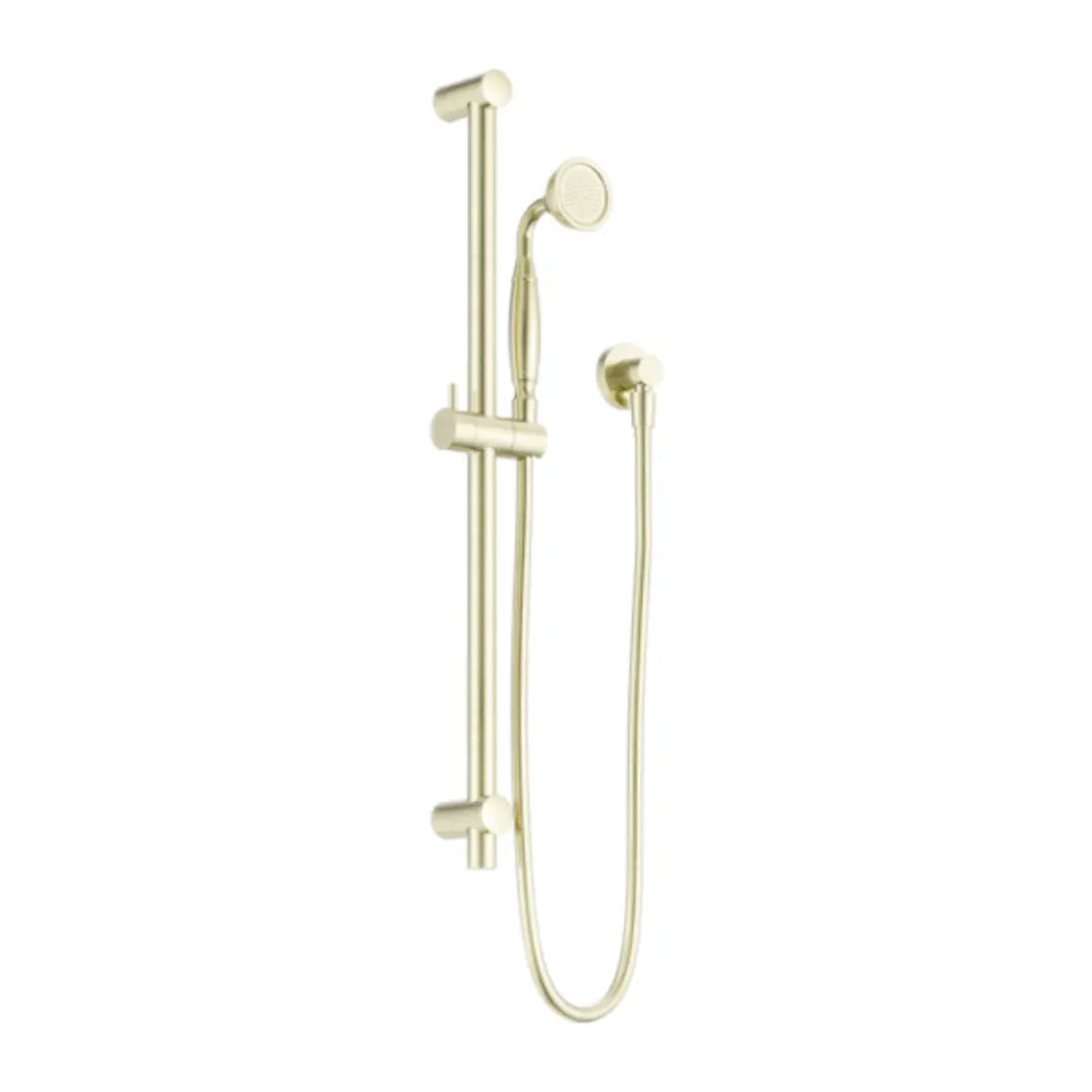 York Shower Rail with Metal or Porcelain Hand Shower Nero tapware