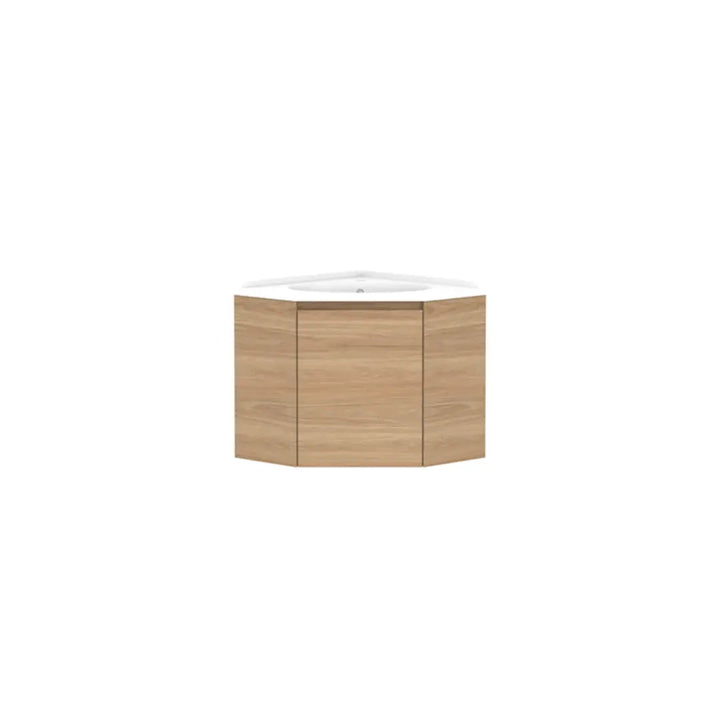 Glacier Corner Vanity with cast marble or benchtop - Wall Hung ADP