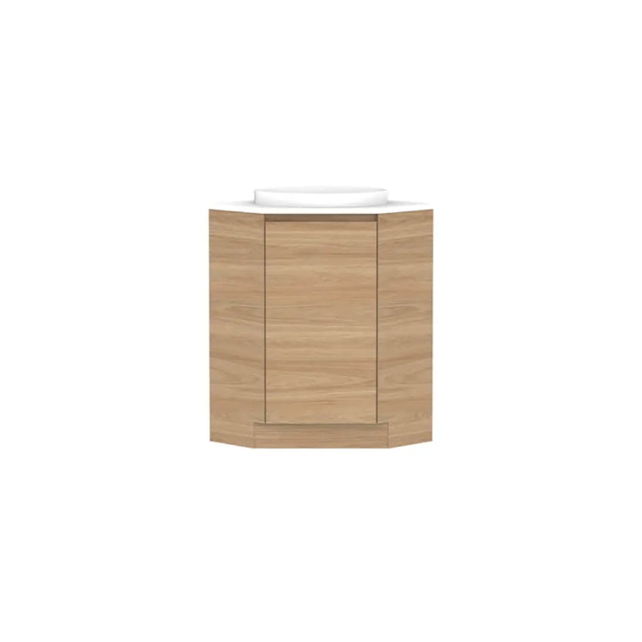 Glacier Corner Vanity with cast marble or benchtop - Freestanding ADP