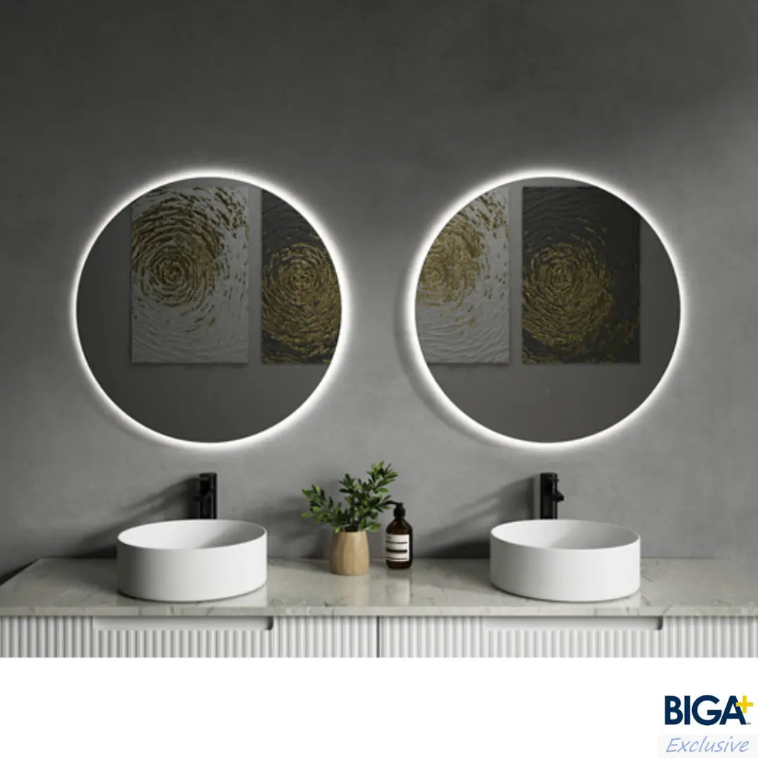 Sienna Round Touch-Free LED Mirror - 700 &amp; 900mm Alex Group Aus