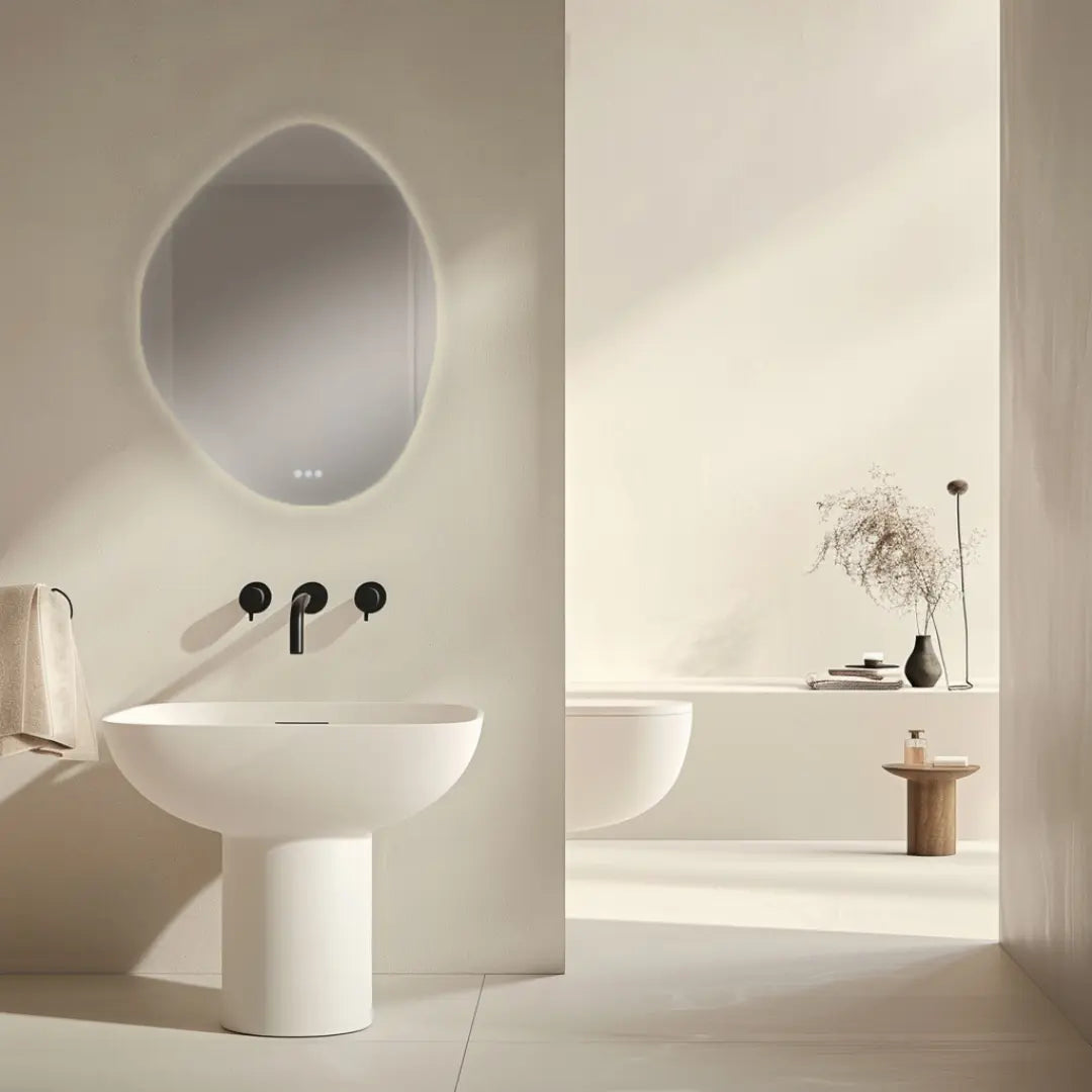 PEBL - FLESS Led Mirror 700W x 900H Radiant Heating