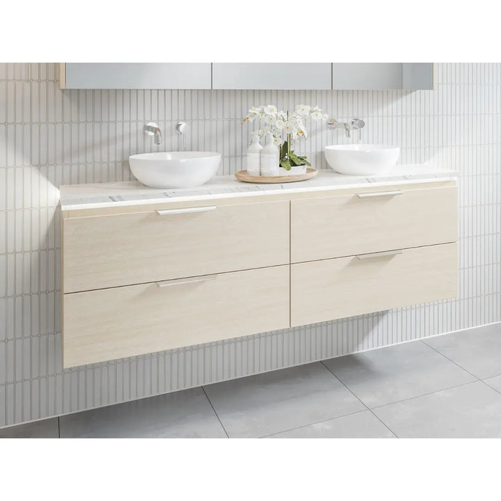 Billie Ensuite Vanity (360mm depth) with silk surface top and above counter or undermount basin - wall hung or freestanding Timberline