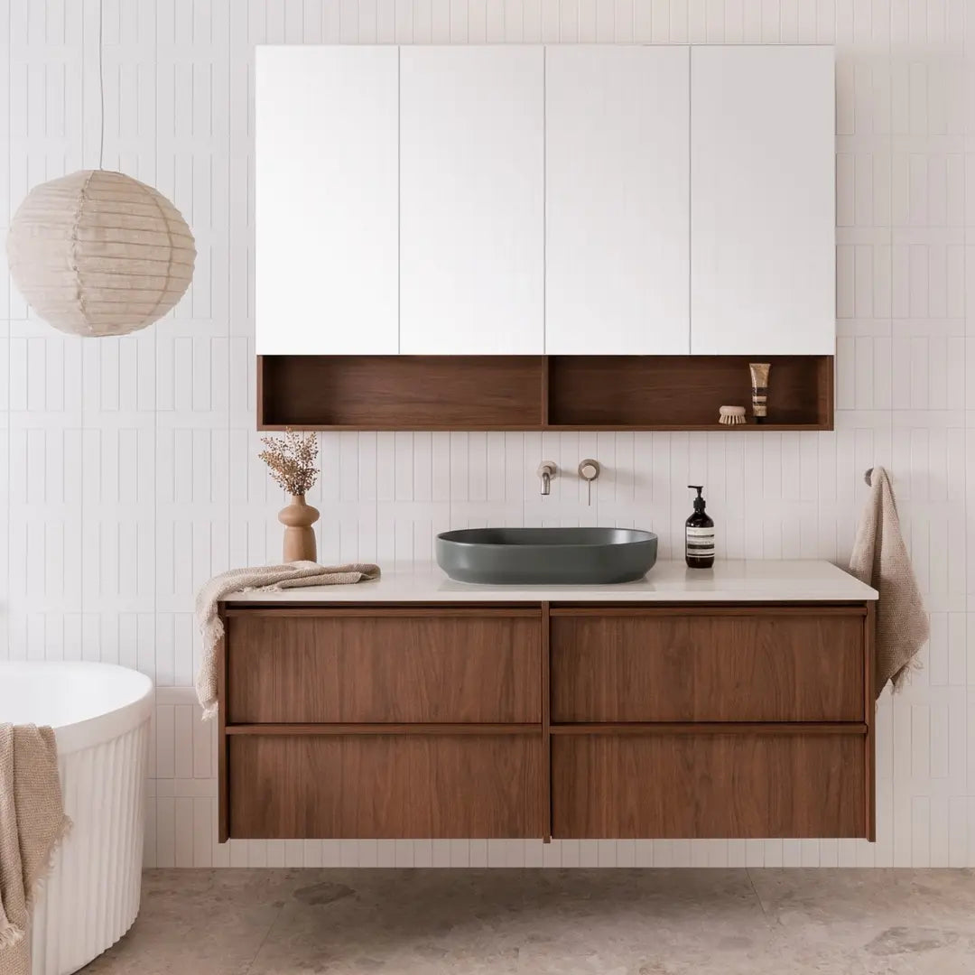 Eli All Drawer Vanity with stone top - wall hung or freestanding ADP