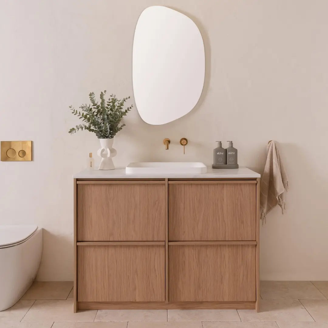 Eli All Drawer Vanity with stone top - wall hung or freestanding ADP