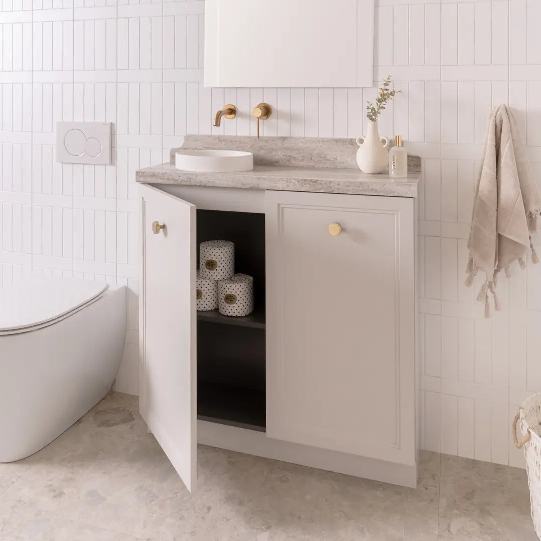 Mabel Mini All-Drawer Vanity with stone top - wall hung or freestanding ADP