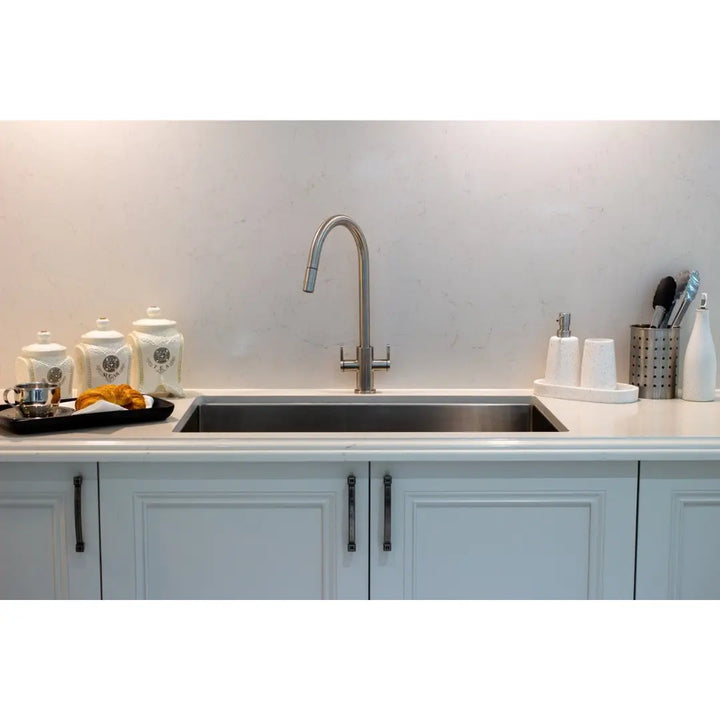 XSSENCE Alfresco 316SS Twin Handle Sink Mixer with Pull Out Spray XpressFit by Suprema
