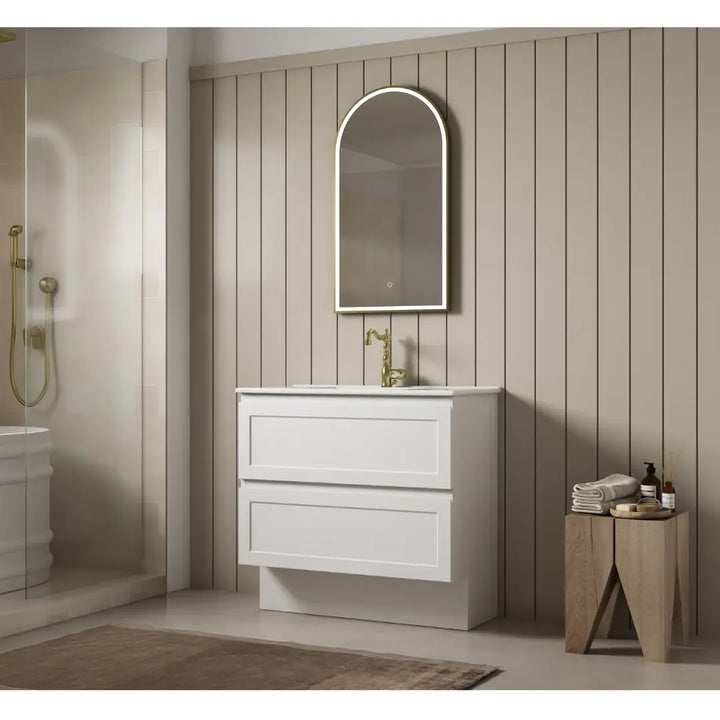 Marland PVC Vanity with ceramic top - wall hung or freestanding BNK