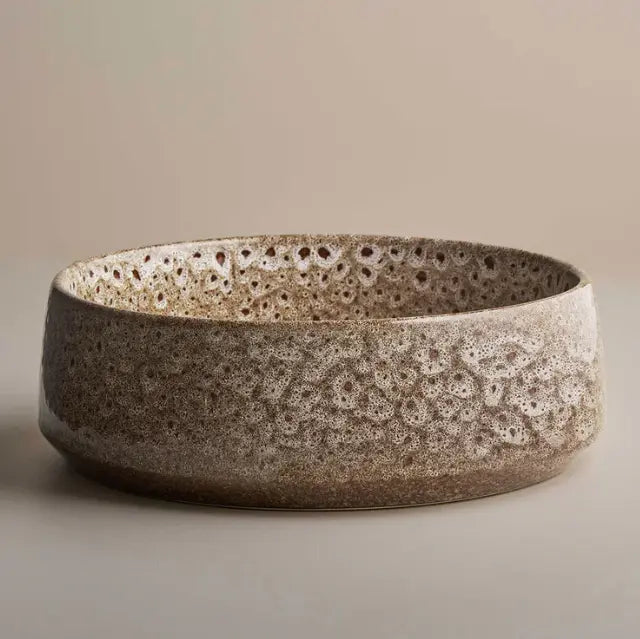 Robert Gordon Kiln 360 Ceramic Above Counter Basin / White Ochre Robert Gordon