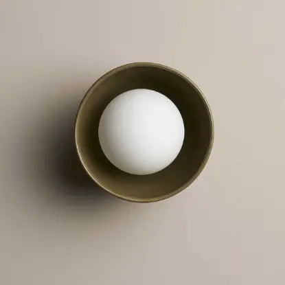 Robert Gordon Ceramic Wall Bowl Sconce Light / Olive Robert Gordon