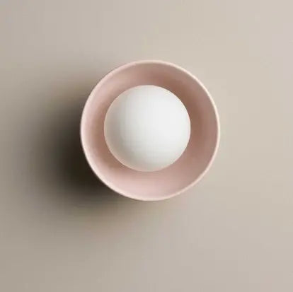 Robert Gordon Ceramic Wall Bowl Sconce Light / Rose Quartz Robert Gordon
