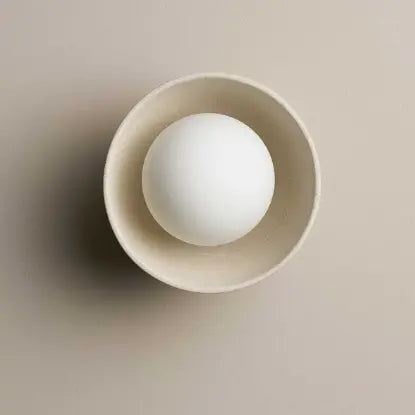 Robert Gordon Ceramic Wall Bowl Sconce Light / Stone Robert Gordon