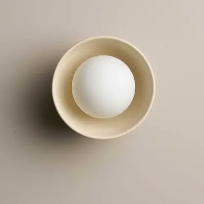 Robert Gordon Ceramic Wall Bowl Sconce Light / Bone Robert Gordon