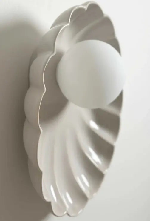 Robert Gordon Ceramic Wall Oyster Sconce Light / Coast Robert Gordon